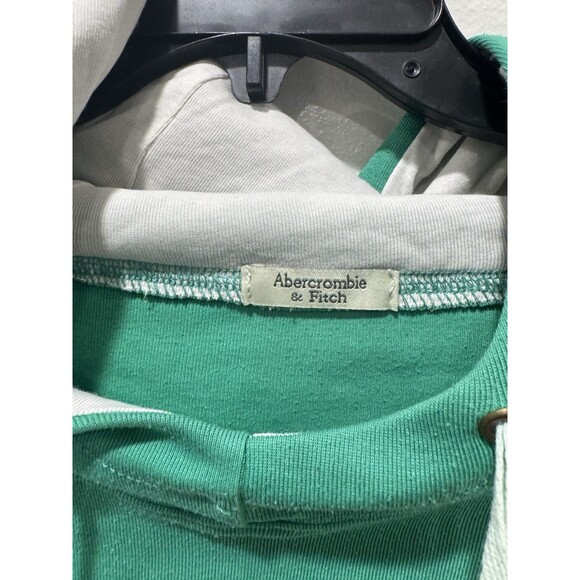 Vintage Y2K Abercrombie & Fitch Hoodie Women’s Green Hooded Sweatshirt Size S - Picture 3 of 8